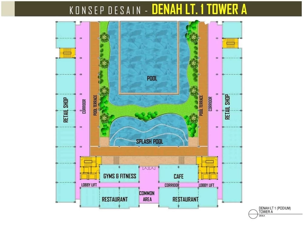 Floor-lt-1-Tower-A-Cinere-Resort-Apartemen-update